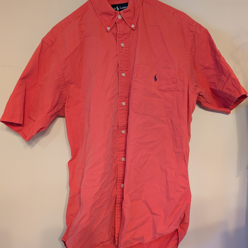Polo by Ralph Lauren Men's Red Short Sleeve Shirt